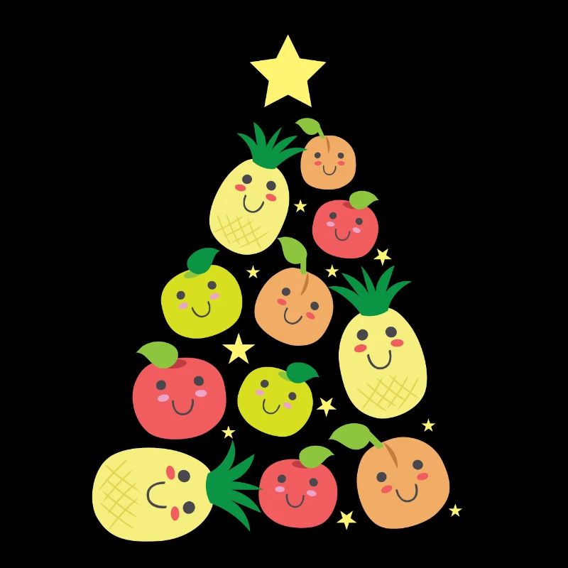 Gesunder fruchtiger Weihnachtsbaum