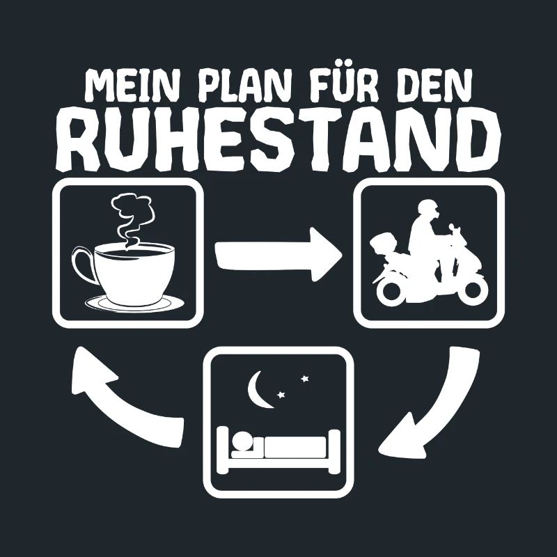 Motorroller Ruhestand Spruch Lustig Rentner Opa