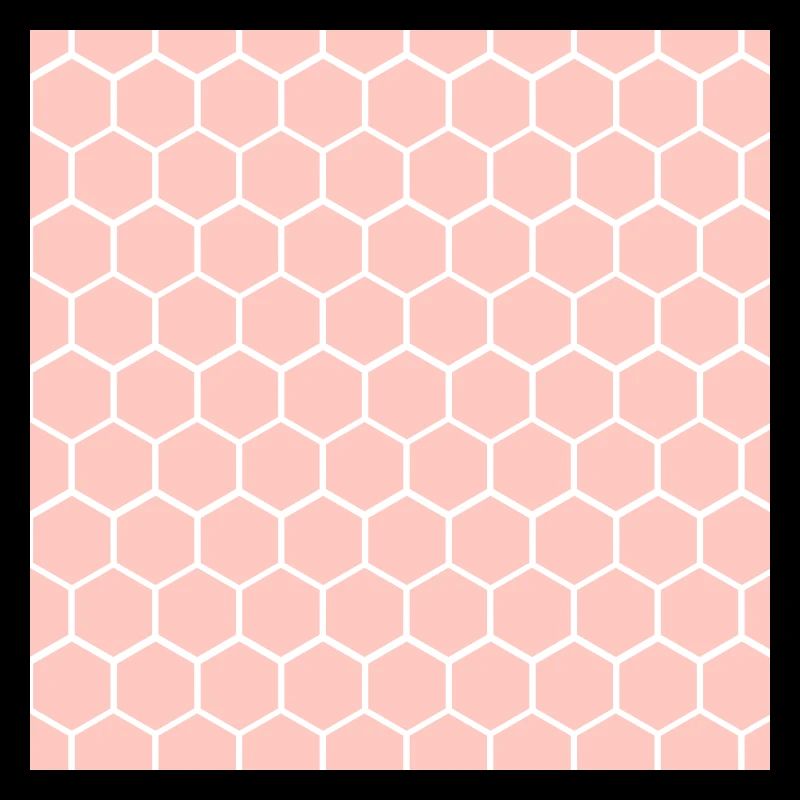 Pink Honeycomb Pattern