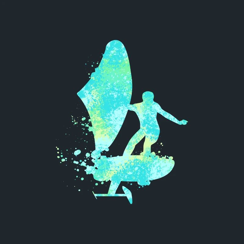 Double Exposure Wing Foiling Hydrofoiling cadeau