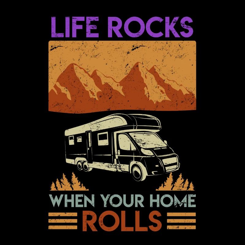 Wohnmobil Camping Berge Natur Geschenk Camper