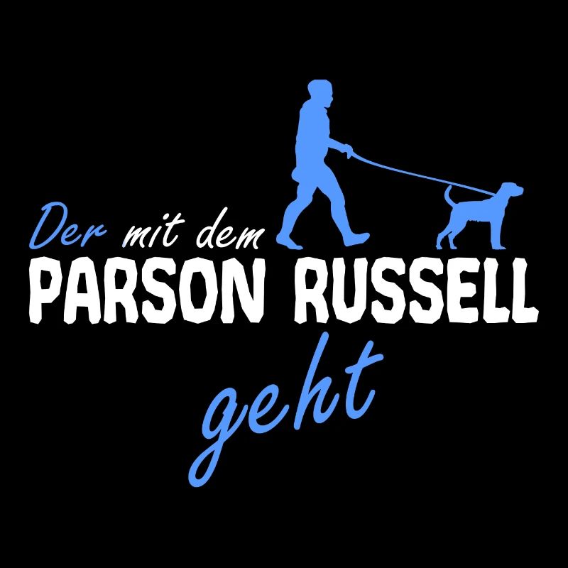 Parson Russell Terrier der mit dem geht Spruch