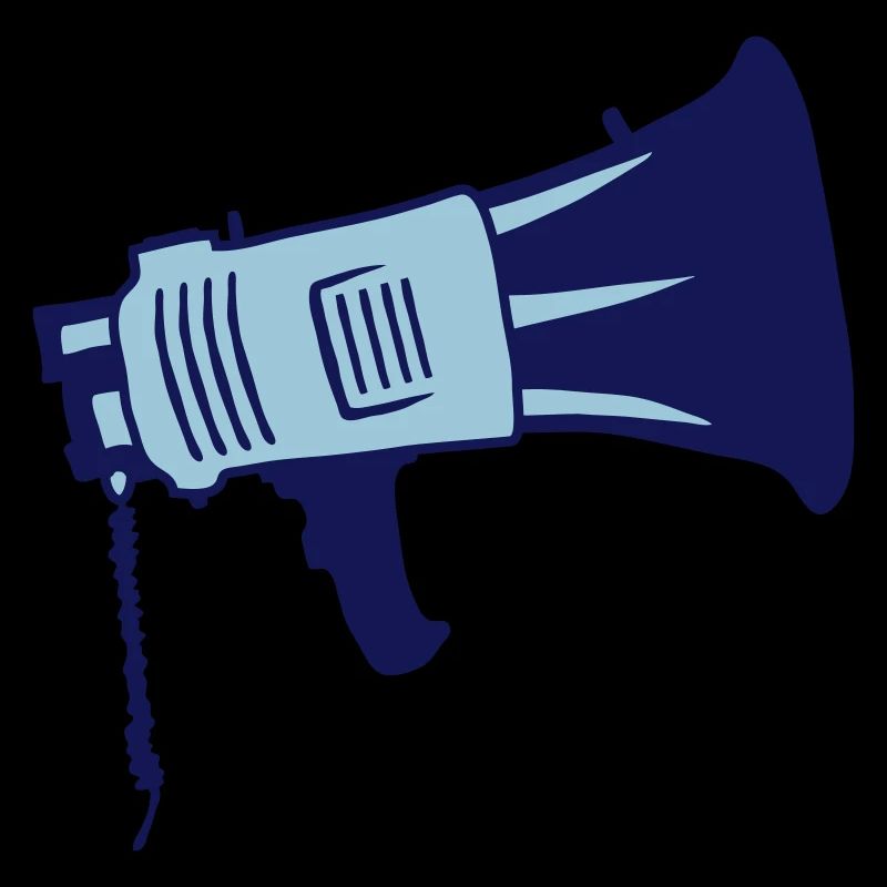 Symbole du mégaphone de propagande de démonstration