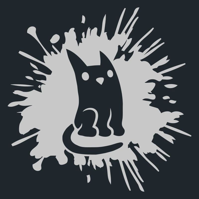 Comic Drops Cat Éclaboussures de couleur