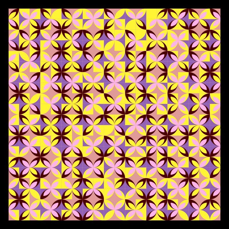 Patterns abstract in retro look