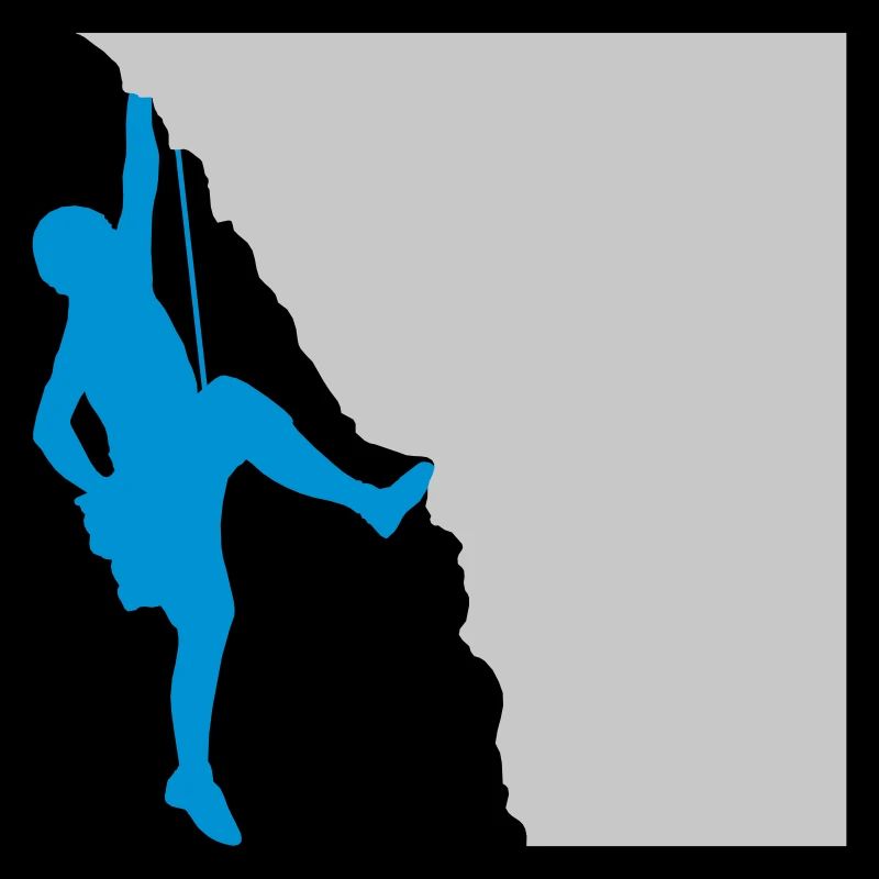 Silhouette Felsen Klettern Bergsteiger