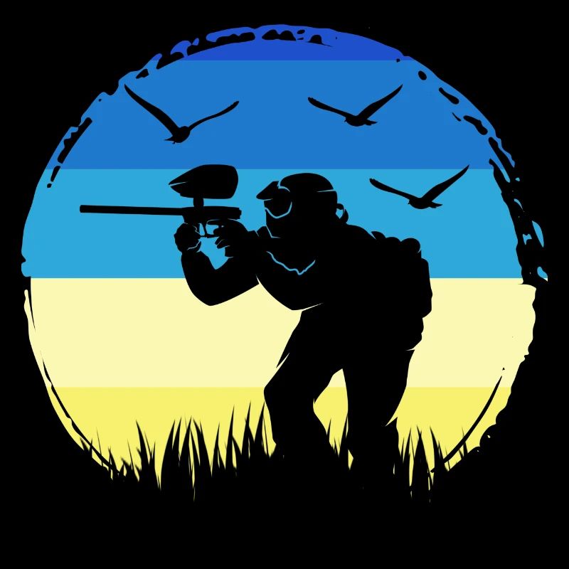 Paintball Gotcha Paintballspieler painter