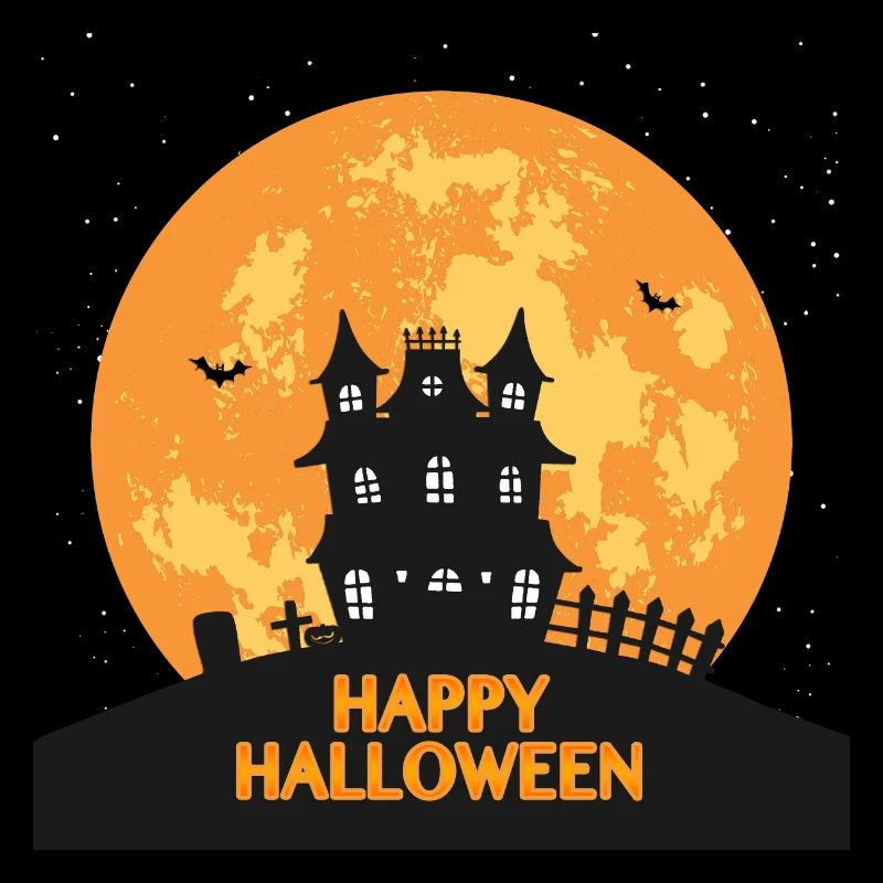 Joyeux Halloween maison hantée