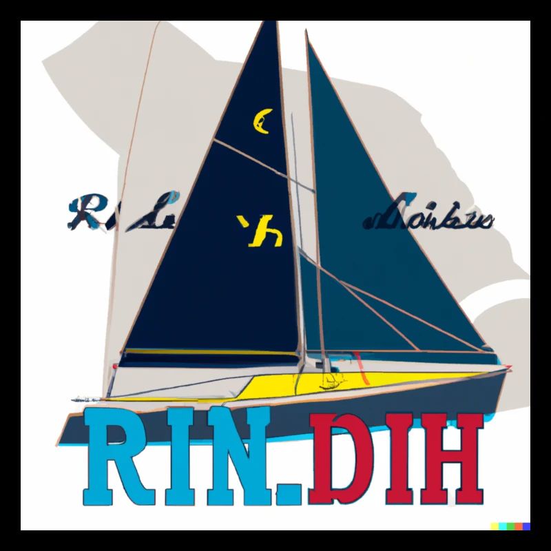 Design with a sailing yacht