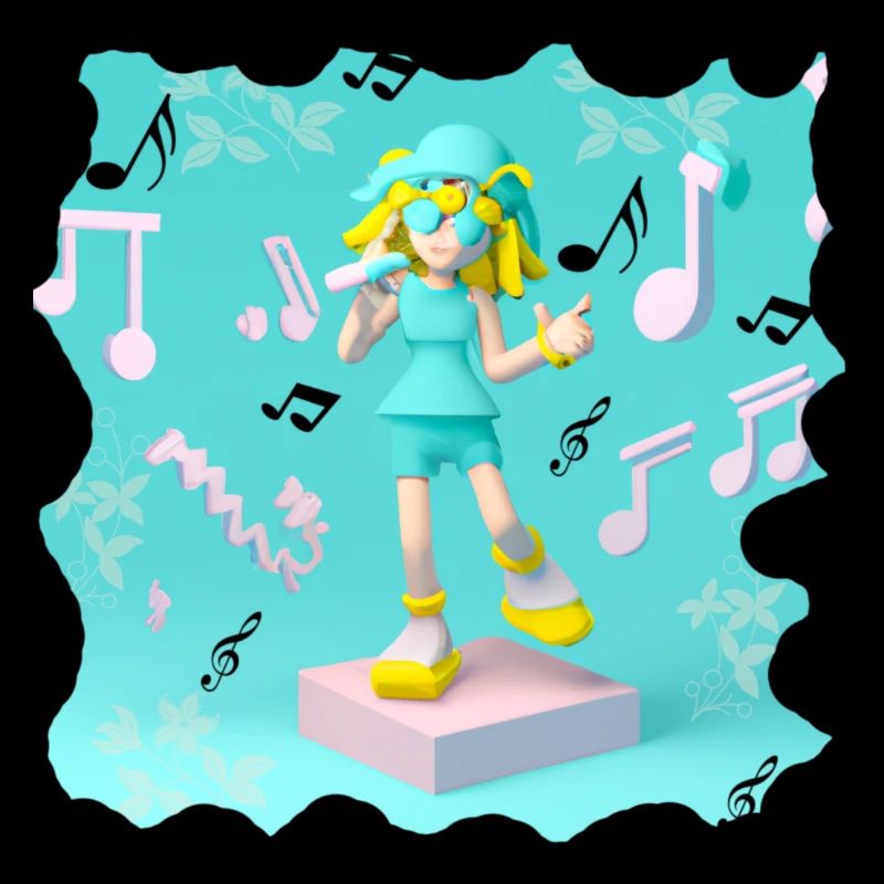 DRÔLE D’ILLUSTRATION MUSICALE FILLE 5