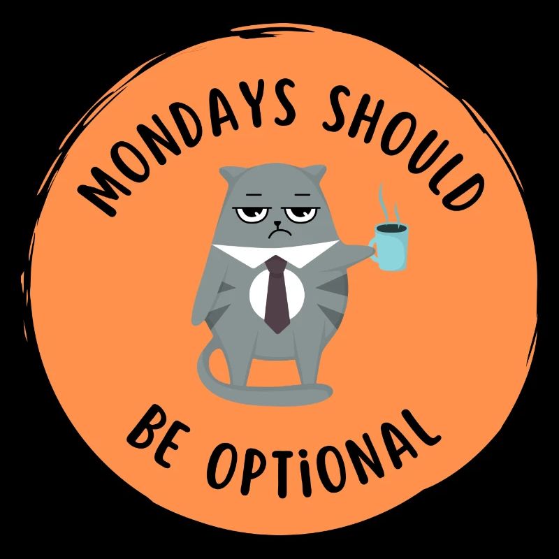 Angry Cat - Monday should be optional