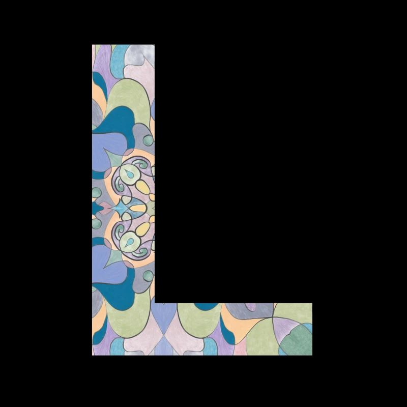Lettre L en mandala