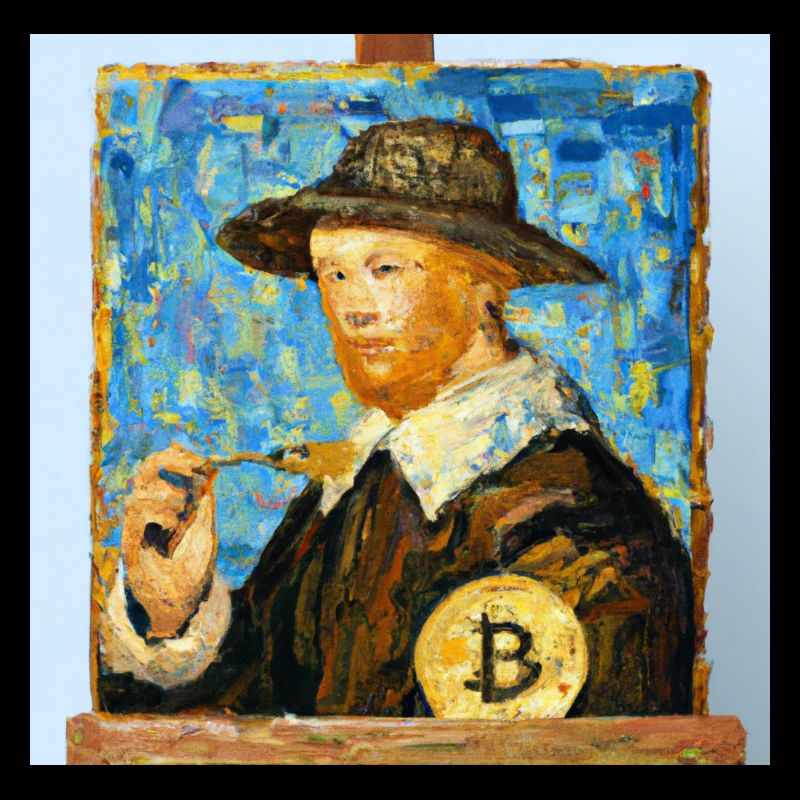 Van Gogh's Bitcoin Portrait