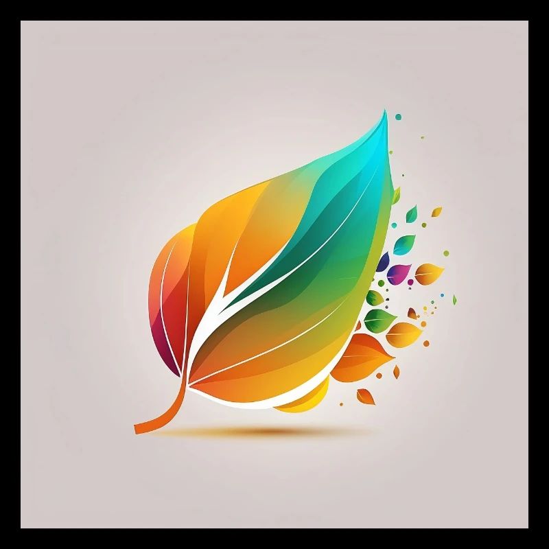 farbiges Blatt