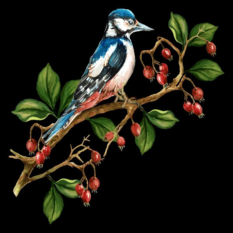 Bunter Vogel