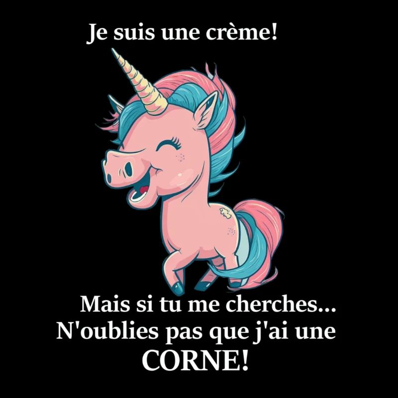 Licorne ecriture blanche