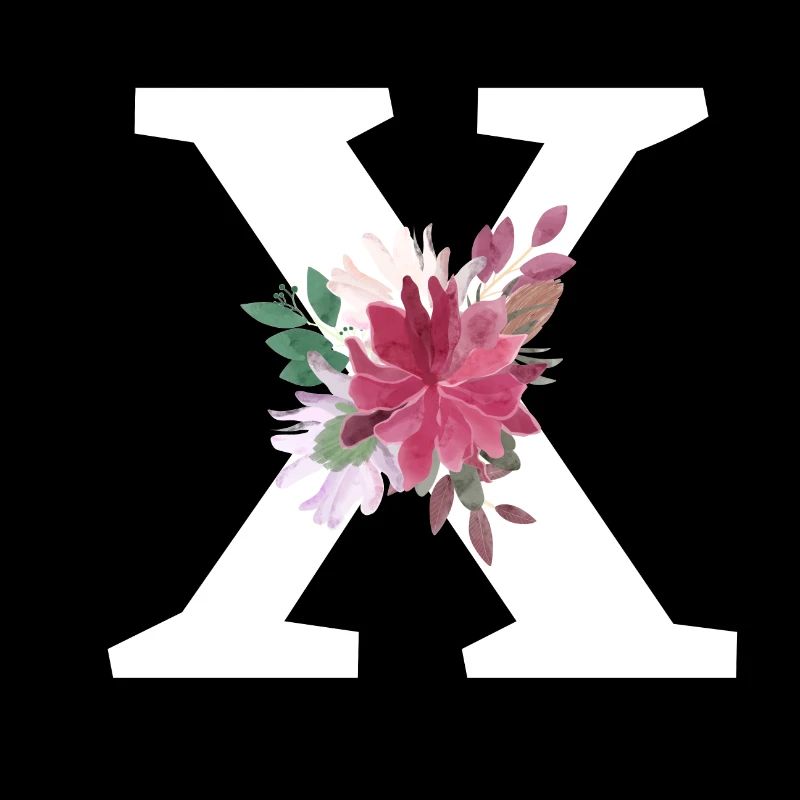 Buchstabe x Blumen