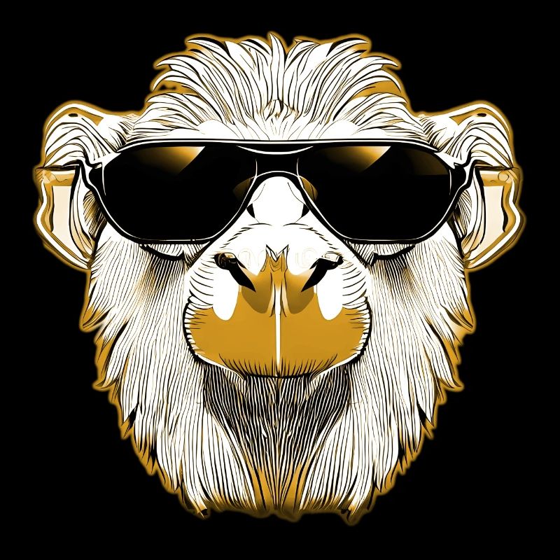 Lama cool avec des lunettes de soleil