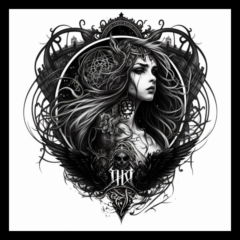 Femme fatale tattoo style