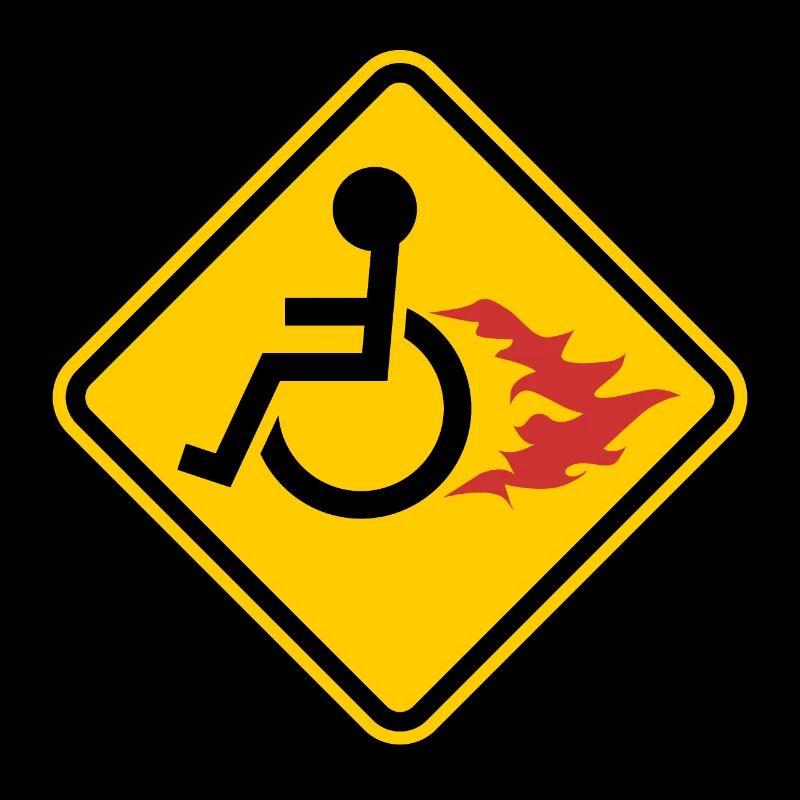 Wheelchair On Fire - pos