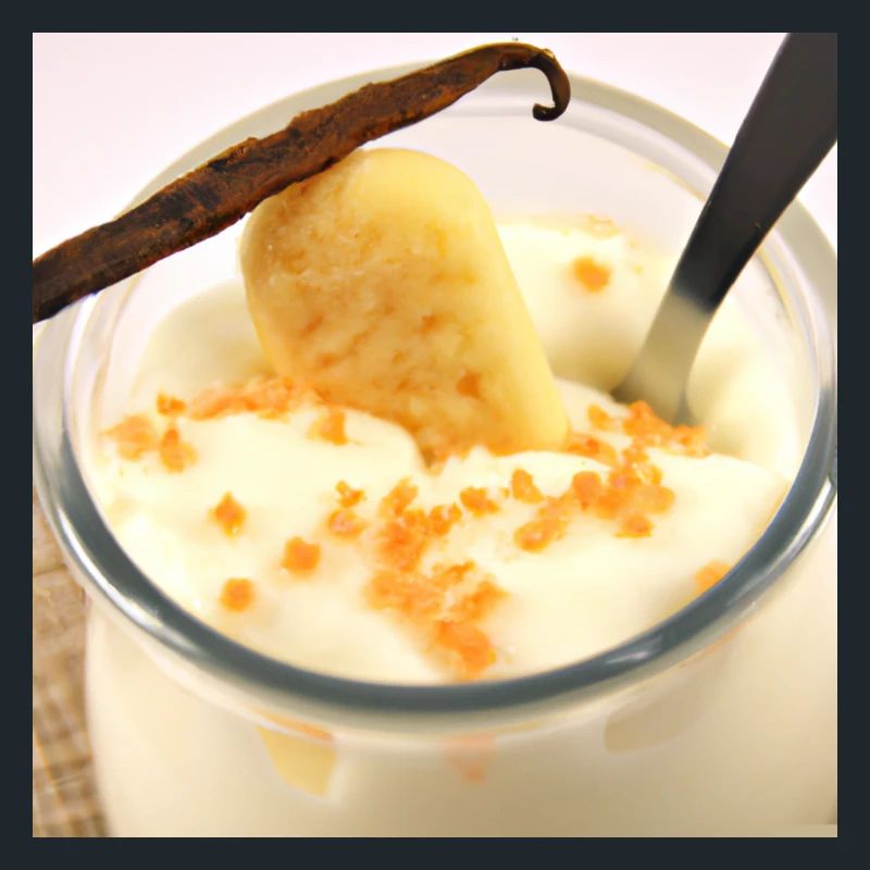 Jutosité dessert pudding à la sauce vanille
