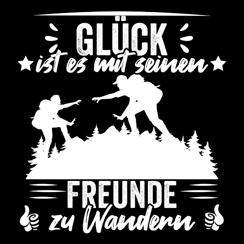 Glück ist es mit seinen Freunde zu Wandern