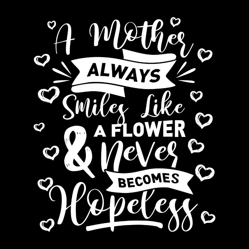 Une mère toujours souriante comme une fleur