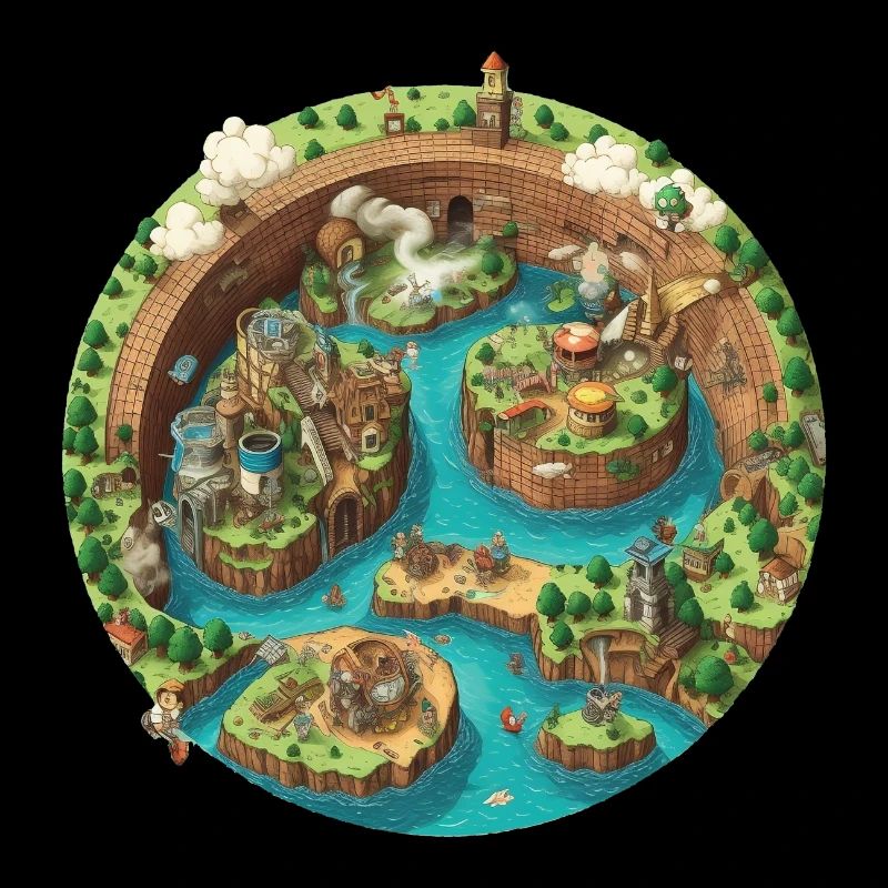 Gaming World Map - Jump and Run