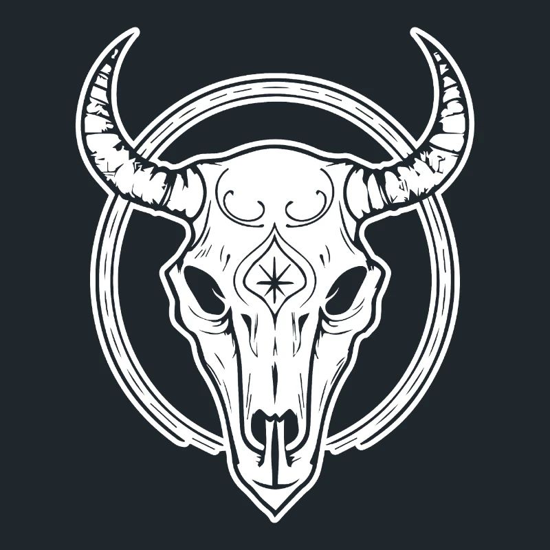 Crâne de vache Boho