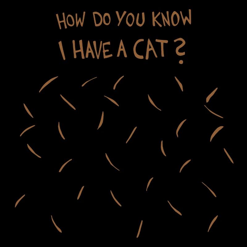 Comment savez-vous que j’ai un chat (poils de chat brun)