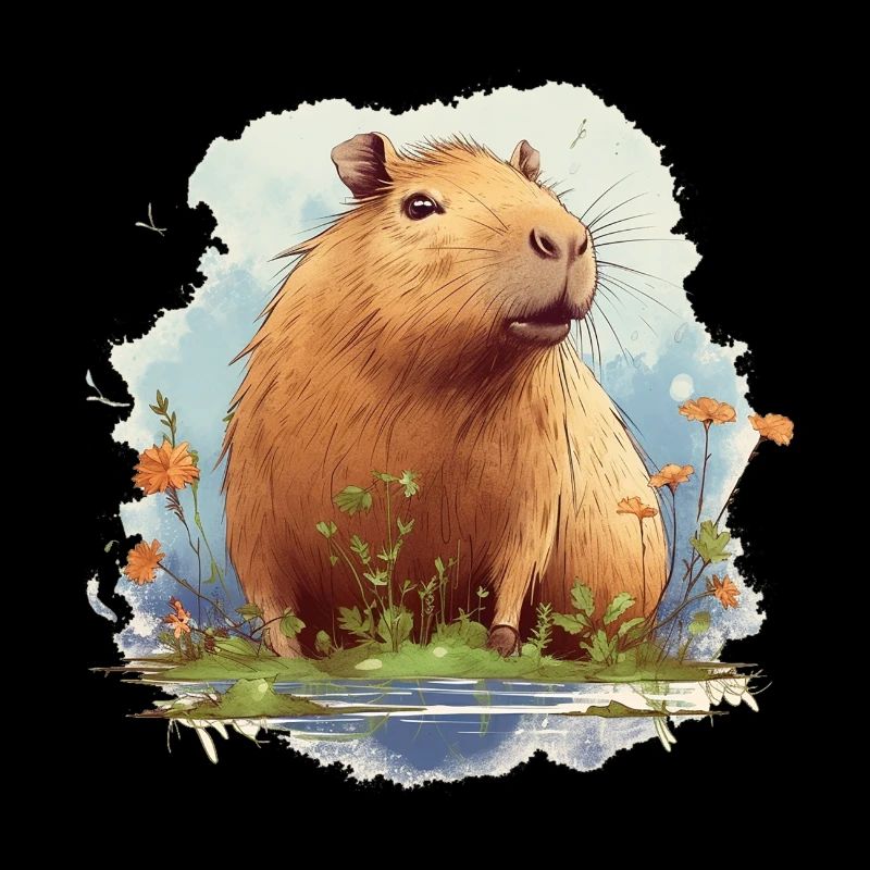 Capybara - sucré - tendance - capybara - cadeau