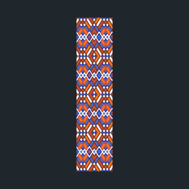 Monogram Letter I- geometric pattern