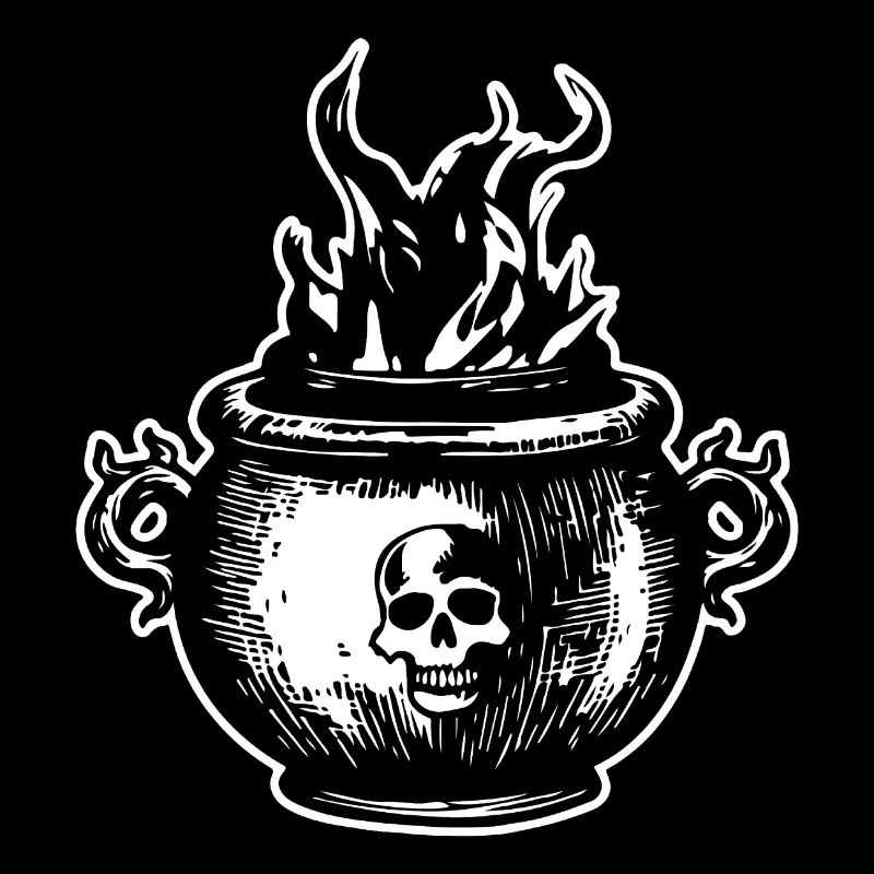 Chaudron Sorcière magique Halloween