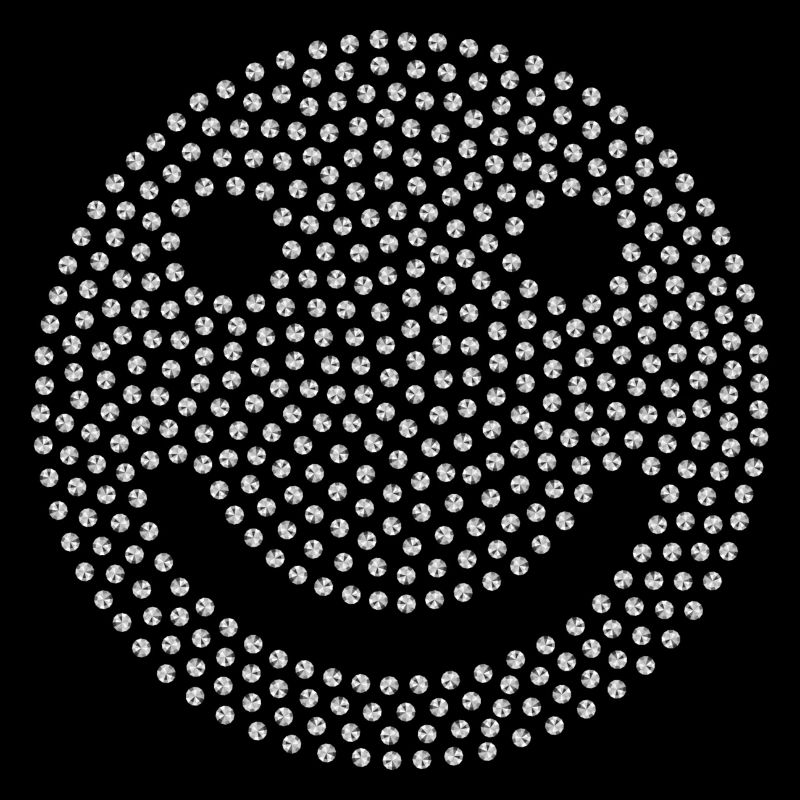 Emoji lachen Silber