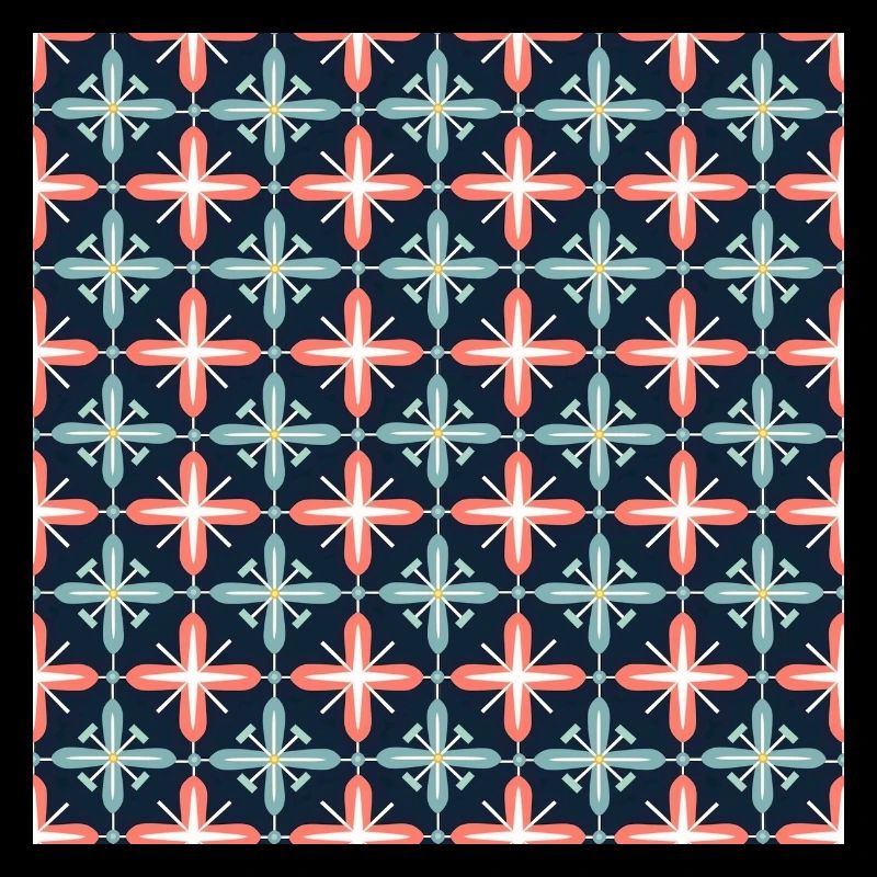 Tiles Seamless Pattern Motif Geometric Modern Art