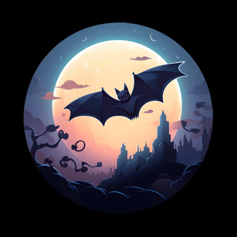 Fledermaus Vollmond