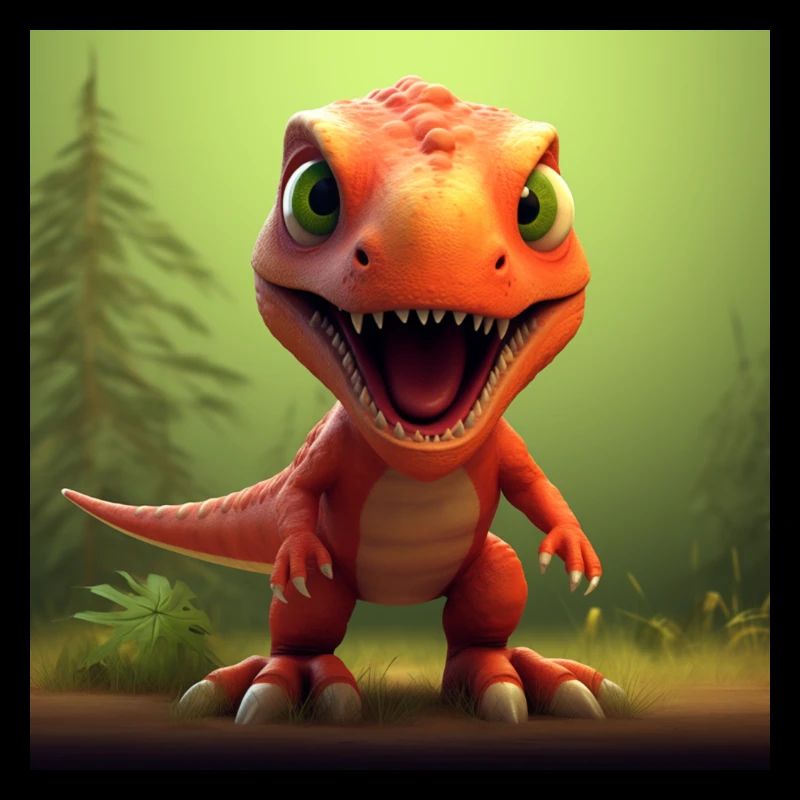 Niedliche T-Rex-Abenteuer