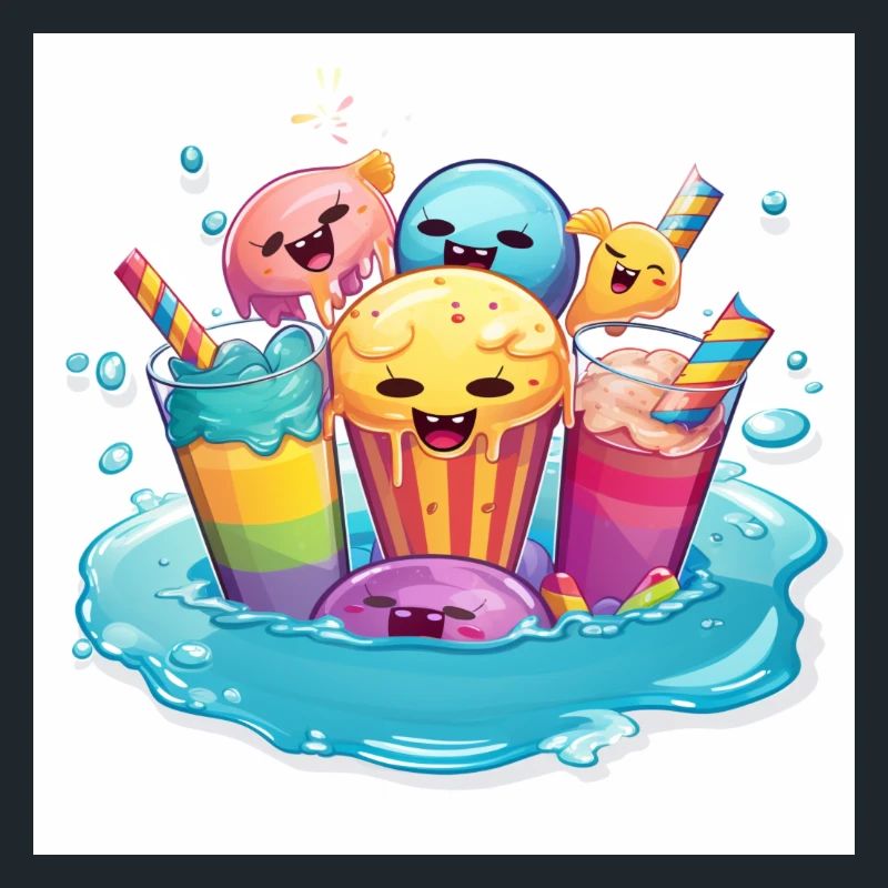 Inflatab Bliss A Cheerful Pool Party with Style