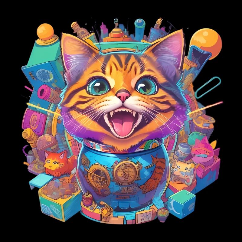 chat fou qui rit