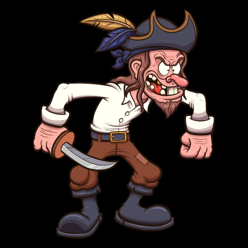 Pirate de dessin animé
