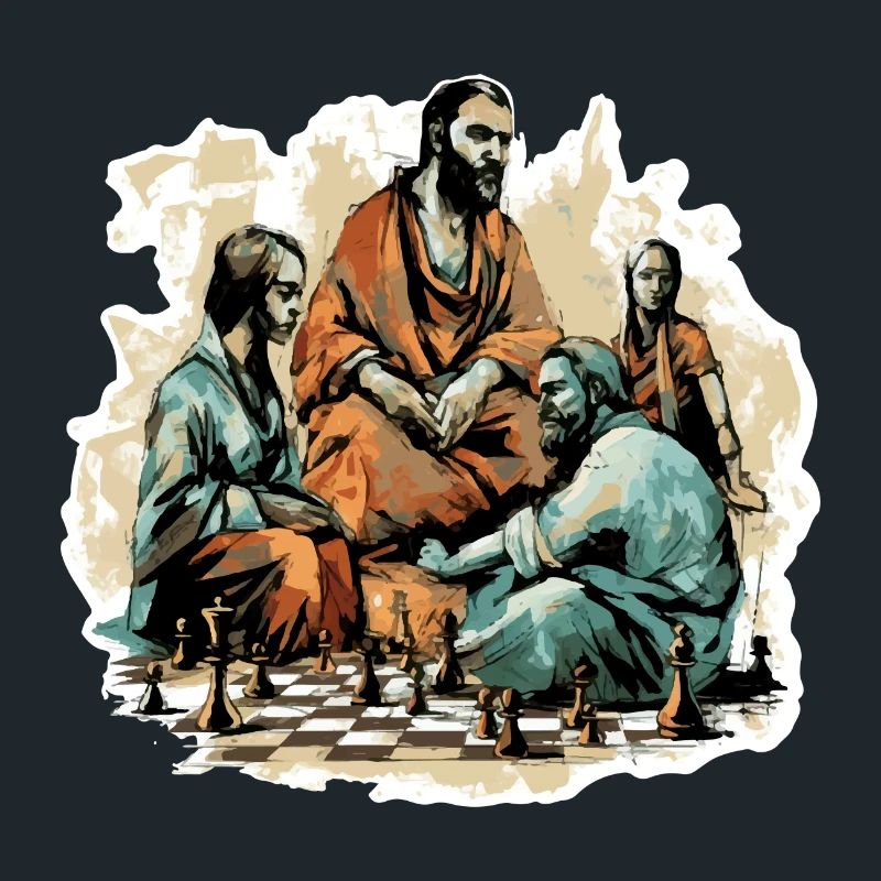 Le maitre d échecs et ses disciples