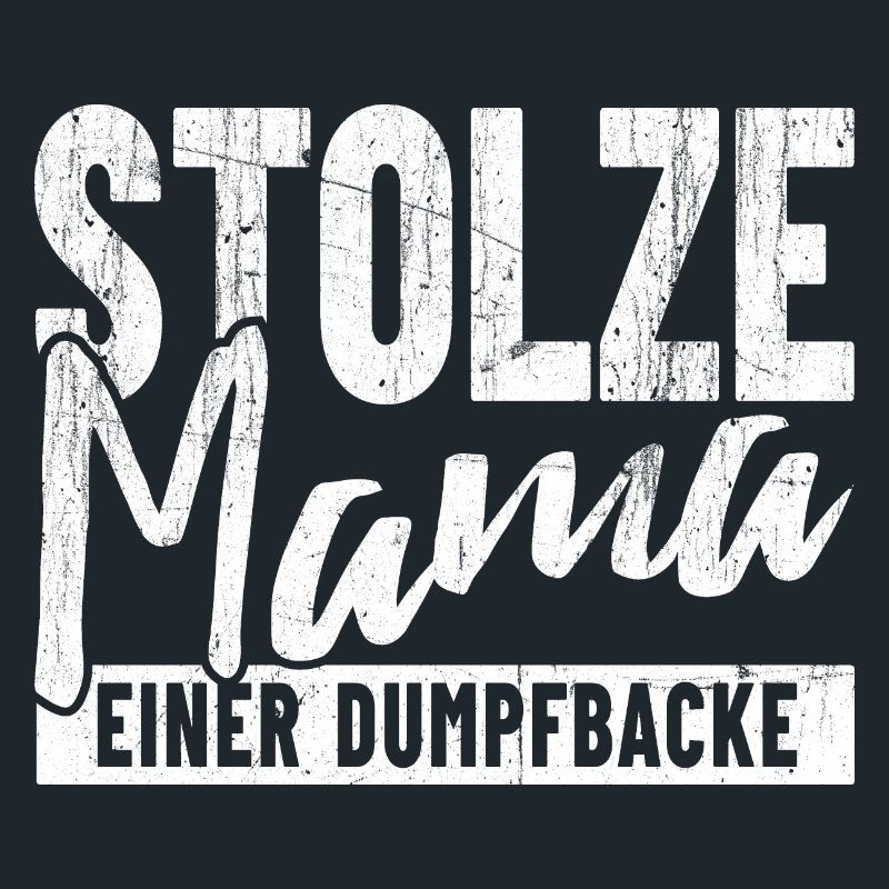 Stolze Mama einer Dumpfbacke