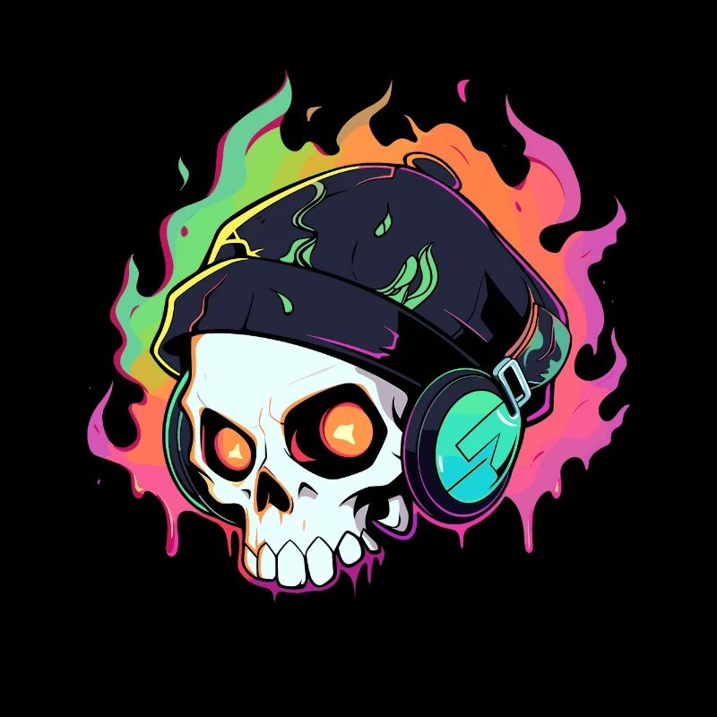 Cute Punk Skull / Kawaii Punk Skull