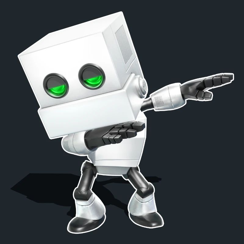 Dabbing Chibi Robot