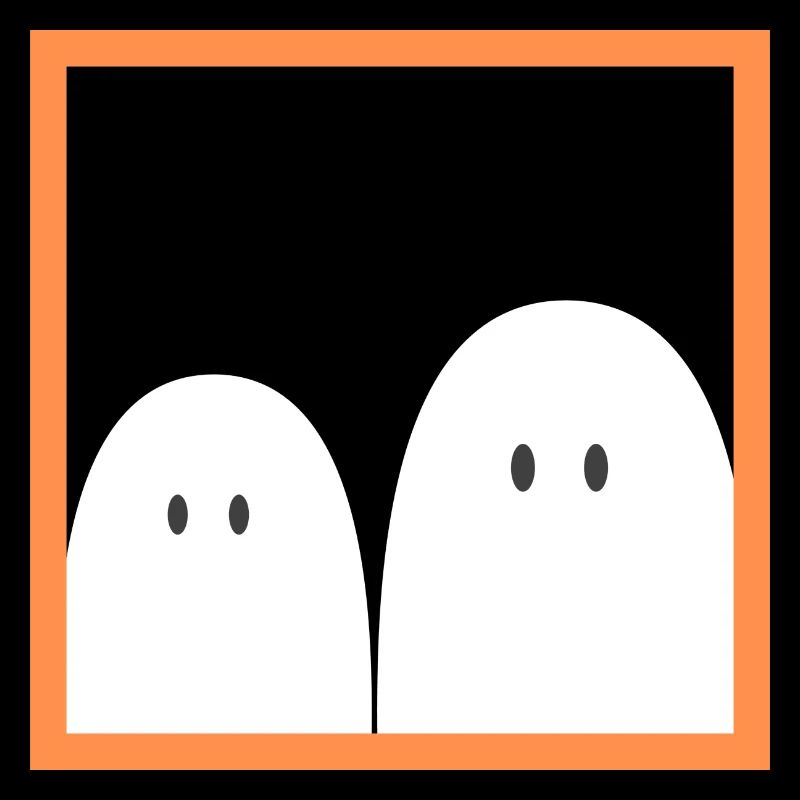 Ghost in a red frame