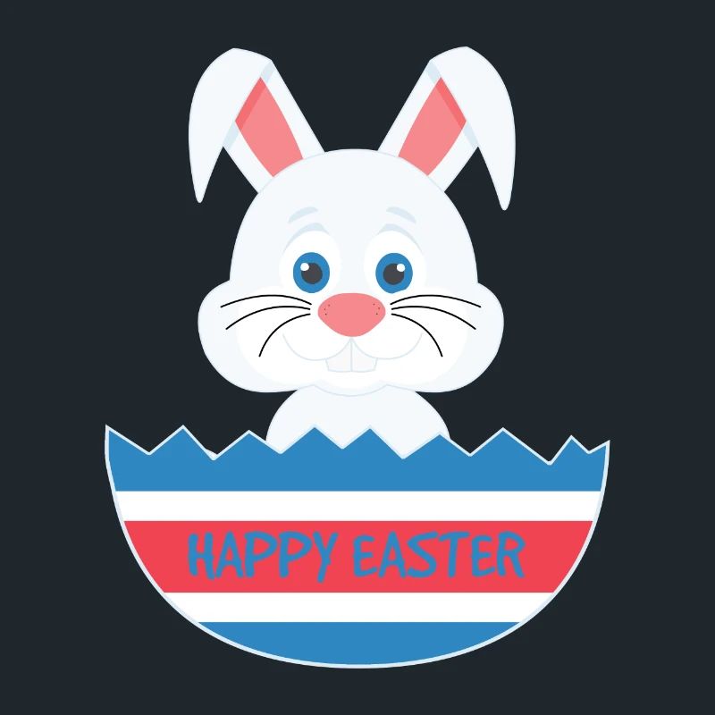 A cute easter egg bunny