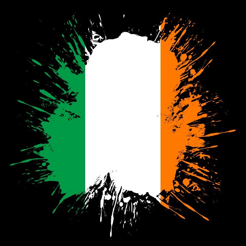 Drapeau de l'Irlande Drapeau irlandais vintage Dublin