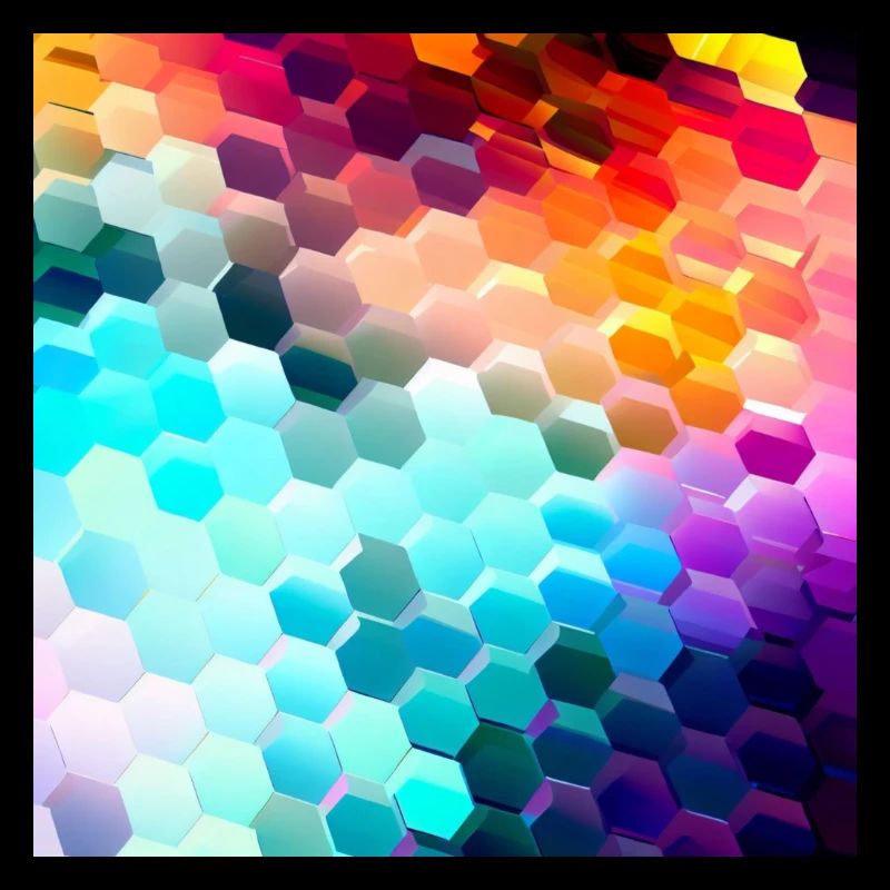 Bunter Hexagon-Rausch