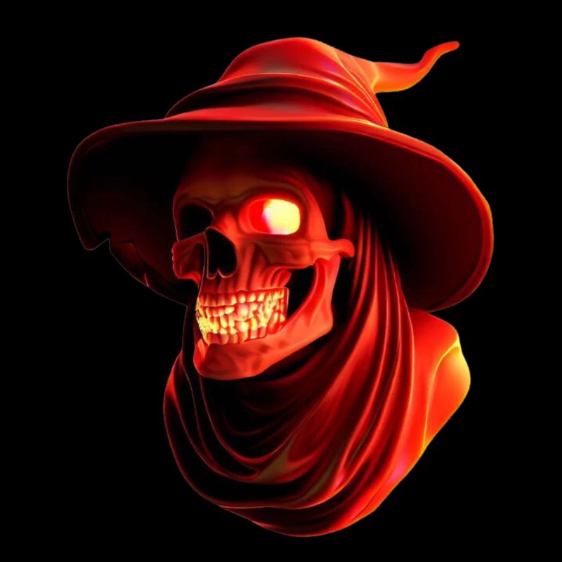 Skull Fear Black Magic Satanic Nightmare