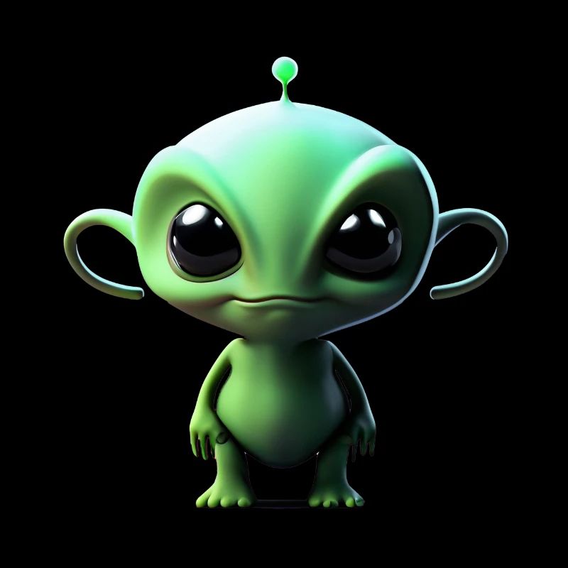 Happy Halloween cute alien scary funny spooky